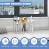 LSCSJUNS Stainless Steel Cutlery Hanging Basket for Knife Fork Spoon