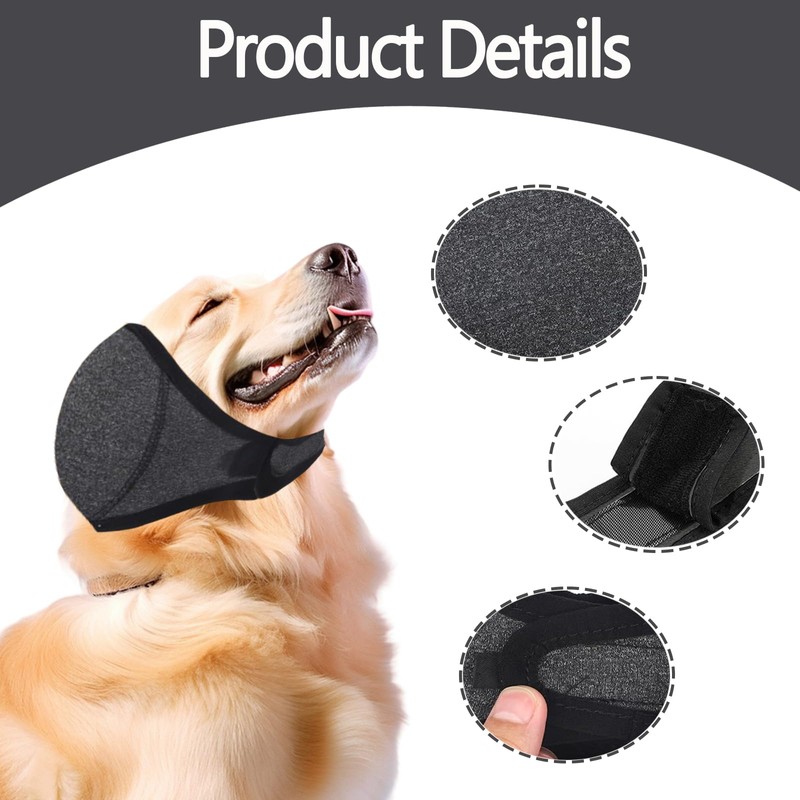 1Pc Dog Ear Protectors, Dog Snood, Waterproof Adjustable No Flap