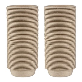 CRITTZOO 100Pcs 1oz Biodegradable Crested Gecko Food Cups fit Reptile Food Dish or Water Bowl