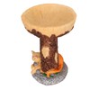 Cat Bird Bath Statue Durable Resin Bird Bath Bowl Exquisite