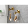 Wall Mount Brass Bathroom Towel Rack Set 6 Piece Modern