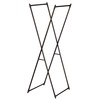 Household Essentials Valet Folding Clothes Rack, Strong Metal X-Frame, Chic