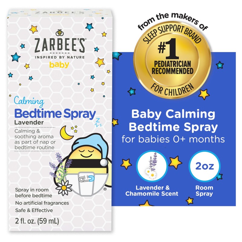 Zarbee's Baby Sleep Spray; Calming Bedtime Spray with Natural Lavender
