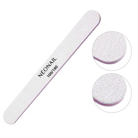 NÉONAIL 1x Nail File Straight 100/180 Grey (Pack of 1)