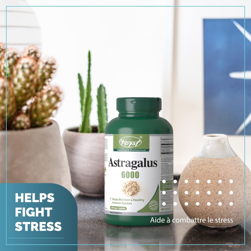 Vorst VORST Astragalus 6000mg Raw Equivalent (1500mg With 4:1 Extract