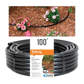 DIGB36 Poly Drip Irrigation Tubing 1/2 in. (0.700 OD) 100 ft. Length, 60 Psi, 1 Coil