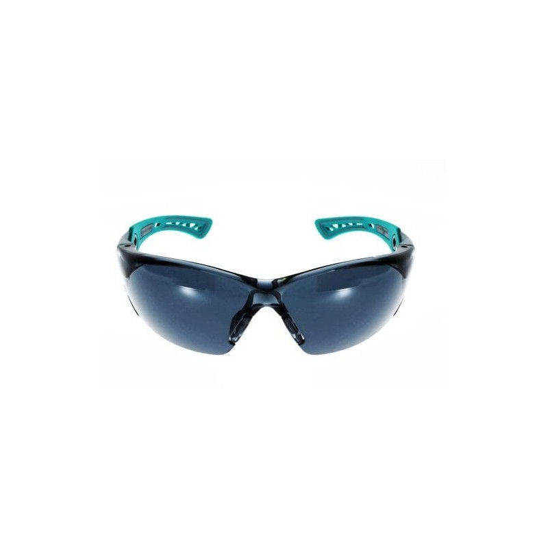 Bolle RUSH+ Small Safety Glasses Grey/Green Temples Smoke Lens -