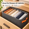 Foldable Clothes Storage Organizer Box with Handles – Non-Woven Fabric