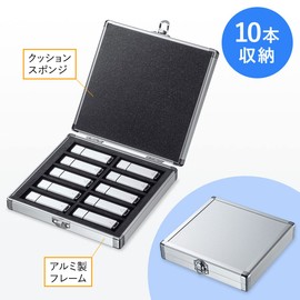 Sanwa Supply FC-UFD1N USB Flash Memory Case (10 Pack), Silver