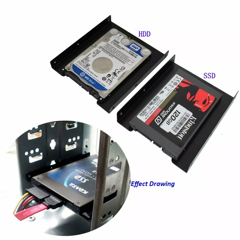 US85 2.5" to 3.5" Bay SSD Hard Drive Holder HDD