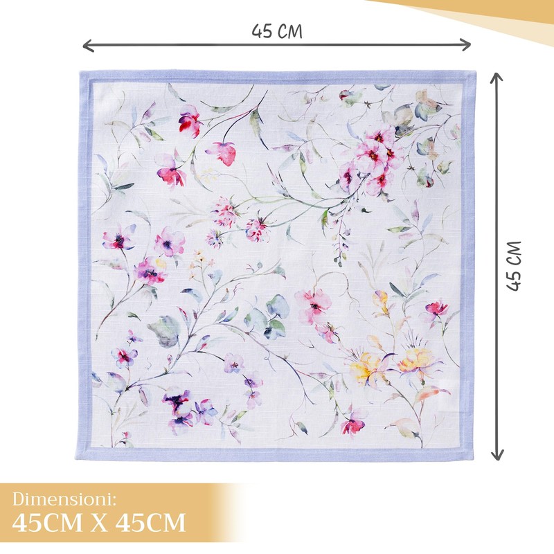 Maison d' Hermine Cloth Napkin 100% Cotton (45cm x 45cm)