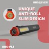 Observer Tools 300 Lumen Rechargeable Penlight: Magnetic Base, Integrated Clip,