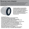 EF-55mm Reverse Adapter for EF-S Cameras 70D,77D,80D,10D,20D,30D,40D, 50D,5D,5D Mark II,5D