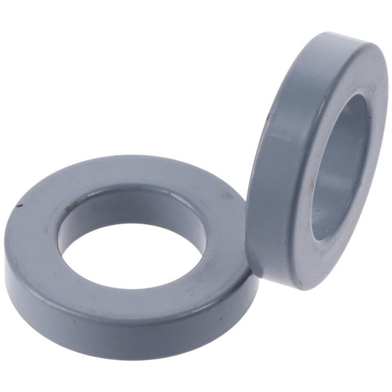 Inductor Coil Ring 2Pcs 61x35x12.7mm Portable Black Ferrite Rings Practical
