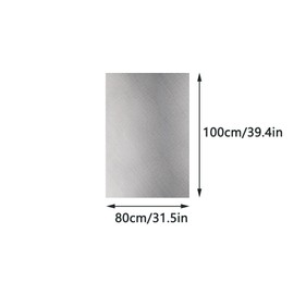 SEIWEI Under Grill Mat, 3 Layers Barbecue Fire Pit Mat Protect Mat, Fireproof Heat Resistant BBQ Mat Fire Pit Pad for Lawn Deck Grass Yard (80x100cm)