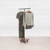 Industrial Pipe and Wood Clothes Rack 2-Way, Garment Rack, Clothing