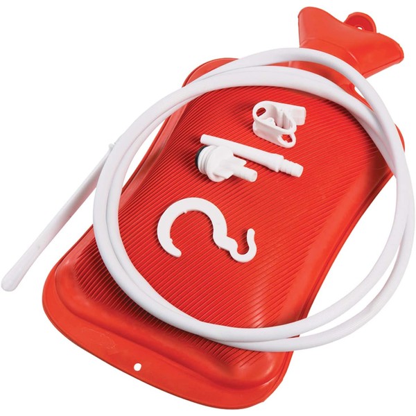 MABIS Reusable Hot Water Bottle, Enema and Douche Kit Helps
