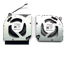 Xrifinmi CPU+GPU Cooling Fan Replacement for ACER Predator Helios 300 (PH315-54), P/N: 23.QC2N2.001, 23.QB9N2.001