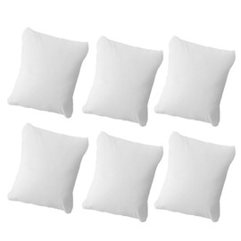 Boguish 6Pcs Bracelet Watch Pillows, Flannel Jewelry Display Pillow for Bracelet Cushion Display Storage, White