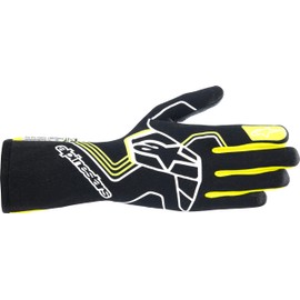 Alpinestars Tech-1 Race V4 Racing Gloves (Black/Yellow Fluo, XX-Large)