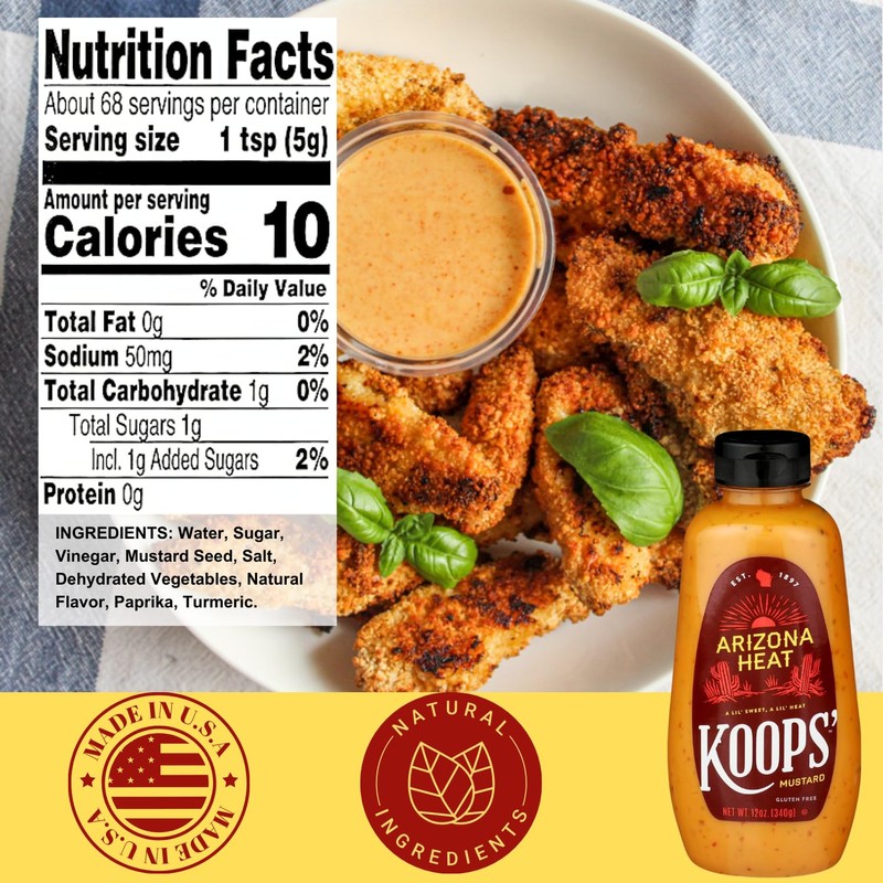 Koops' Sweet & Heat Mustard Variety Pack – Jalapeno, Arizona