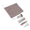 4pcs Beard Trimming Comb Brush Kit Portable Hair Trimming Rust
