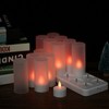 Colourful LED Candle Light Rechargeable Simulation Flameless Tea Candle Lights
