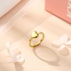 Kylie Yang KY Timeless Heart Ring, 14k Gold-Plated 304 Stainless