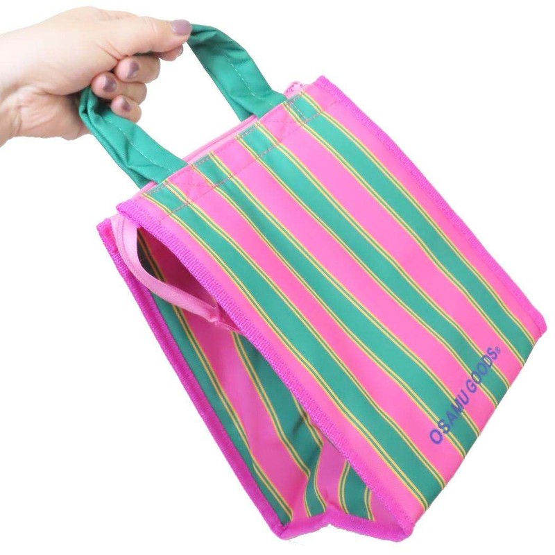 OSAMU GOODS Lunch Bag, Pink Square M, Friends OGA-2500
