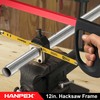 Hanpex 12in. High-Tension Hacksaw Frame with 24 TPI Bi-metal Blade,