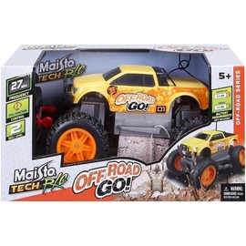 Maisto Tech R/C Off Road Go: Remote Controlled Off-Road Vehicle with 2.4 GHz Frequency, 4WD and Pistol Grip Remote Control, from 5 Years, 21 cm, Yellow (582759)