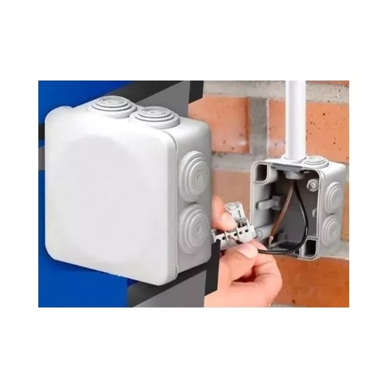 Pack 5 Cajas De Registro Estanca Conexiones Cctv Ip55