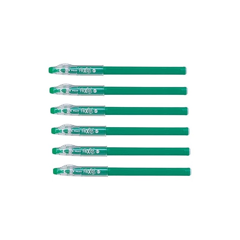 Pilot Frixion Rollerball Pens Medium Nib 07 Green Pack of