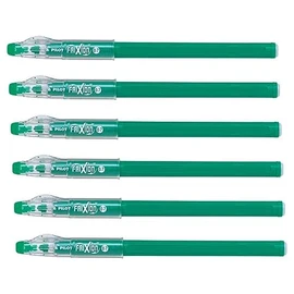 Pilot Frixion Rollerball Pens Medium Nib 07 Green Pack of 6