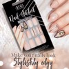 Ardell Nail Addict Premium Artificial Nail Set, Blush Geometric Crystals