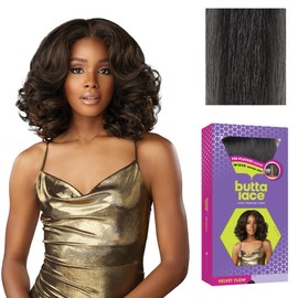 Sensationnel Butta Lace Wigs - Velvet Flow Unit Extra Wide 5 Inch Deep Parting Synthetic Preplucked Hairline Glueless Lacefront (HL280/44)