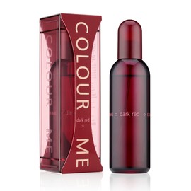Milton-Lloyd Colour Me Dark Red Perfume for Women - Amber Floral Woody Scent - White Peach and Jasmine Notes - Blended with Saffron - for Elegant Ladies - 3.4 oz EDP Spray