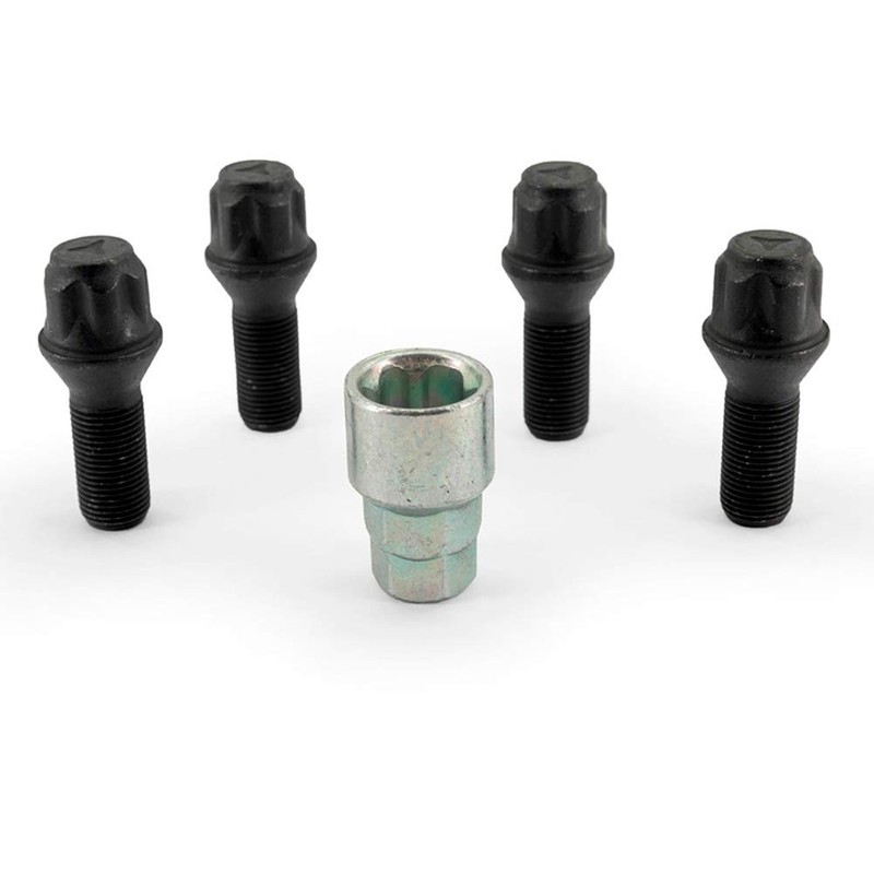 H&R B14252801KEY4 Rim Lock – Set of 4 Cone 60