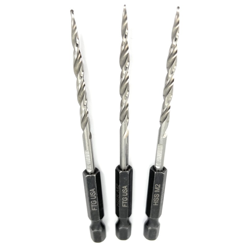 FTG USA Tapered Countersink Drill Bit Set 3 Pc #6