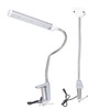 Gooseneck LED Work Light Silver C Clamp LED 21W Dimmable