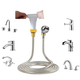 Sink Hose Attachment Hose:Portable Sink Hose Faucet Spraye Dog Shower,Stainless Steel Shower