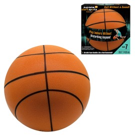 Supreme Silent Sports Basketball | Quiet Indoor Safe Premium Foam Ball for Training, Dribbling & Playing, Gift for All Ages, Boys & Girls, Never Shrunken or Inflated | Orange, Size 7-29.5" (1 Pack)