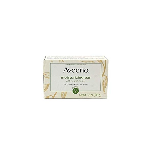 AVEENO Naturals Moisturizing Bar for Dry Skin 3.50 oz (Pack of 2)