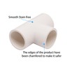 ZHMEINA 1/2" Tee 3 Way PVC Pipe Fitting, 6 Pack