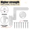 Moxweyeni 8 Pack (4 Pair) Steel Blind Shutter Hinge 1-1/16"