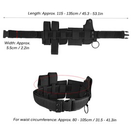 Outdoor Tactical Belt Law Enforcement Modular Equipment Police Security Military Duty Utility Belt with Pouches Holster Gear