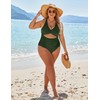 Blooming Jelly Womens One Piece Swimsuits Modest Tummy Control Bathing