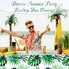 Remagr Hawaiian Luau Theme Table Cloth (3 Pcs), Polyethylene, Rectangular,
