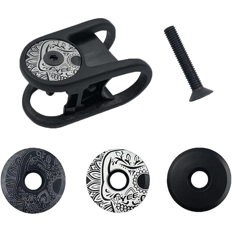 Black Bicycle Front Fork Top Cap, Bicycle Headset Cap and
