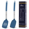 HOTEC Heat Resistant Silicone Solid Turner, Slotted Kitchen Spatulas set